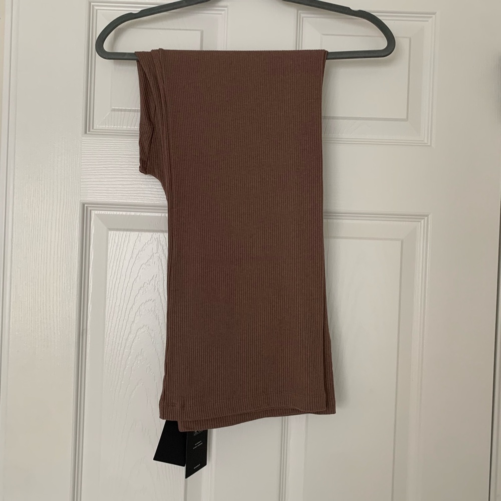 NAADAM Ribbed Lightweight Wide Leg Pants - Picture 3 of 7
